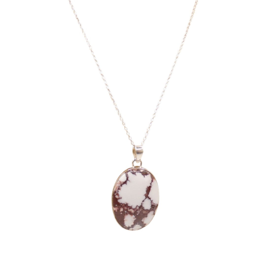 Sterling Silver Howlite Necklace