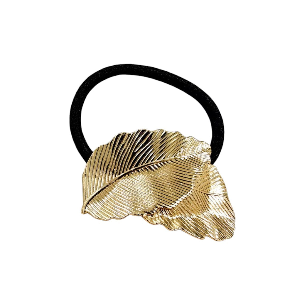 Gold Leaves Decorative Hair Bobble
