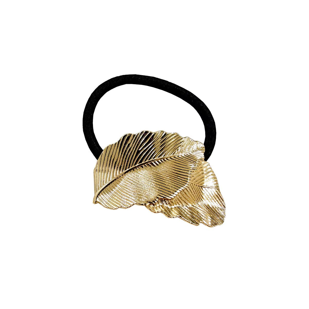 Gold Leaves Decorative Hair Bobble