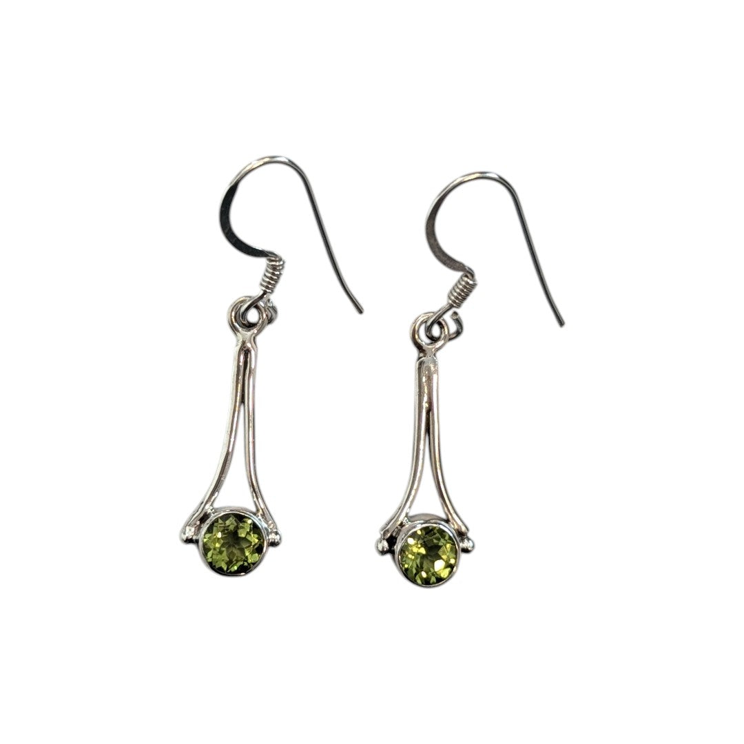 Peridot Sterling Silver Drop Earrings