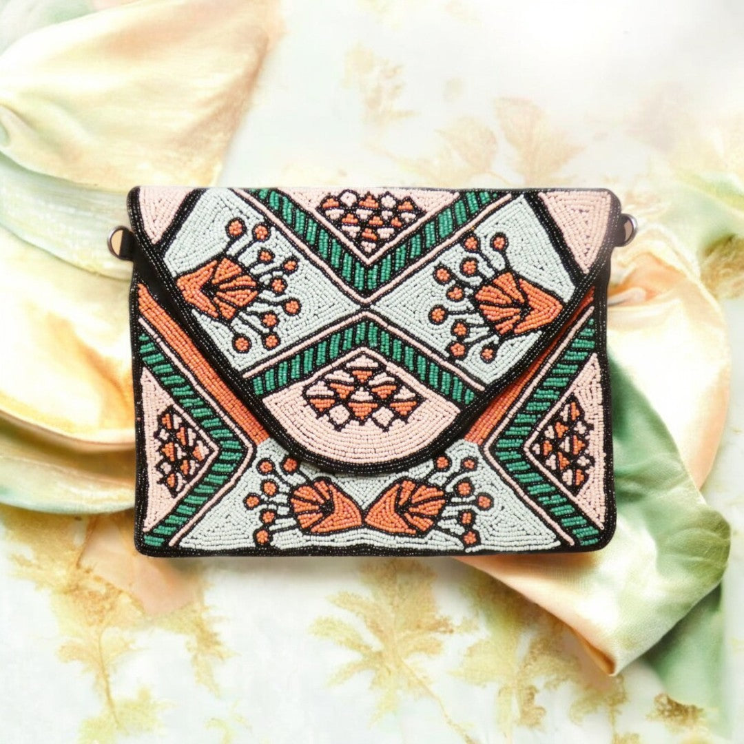 Multicoloured Beaded Bag