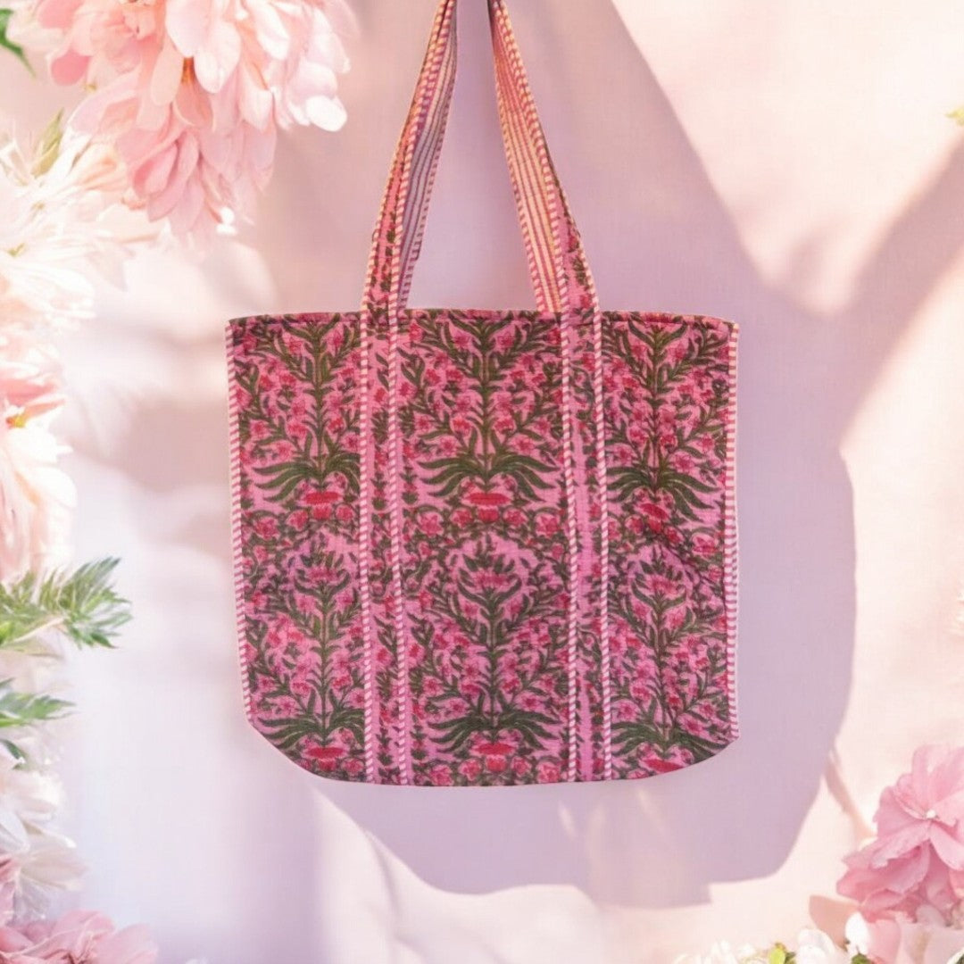 Block Print Tote Bags