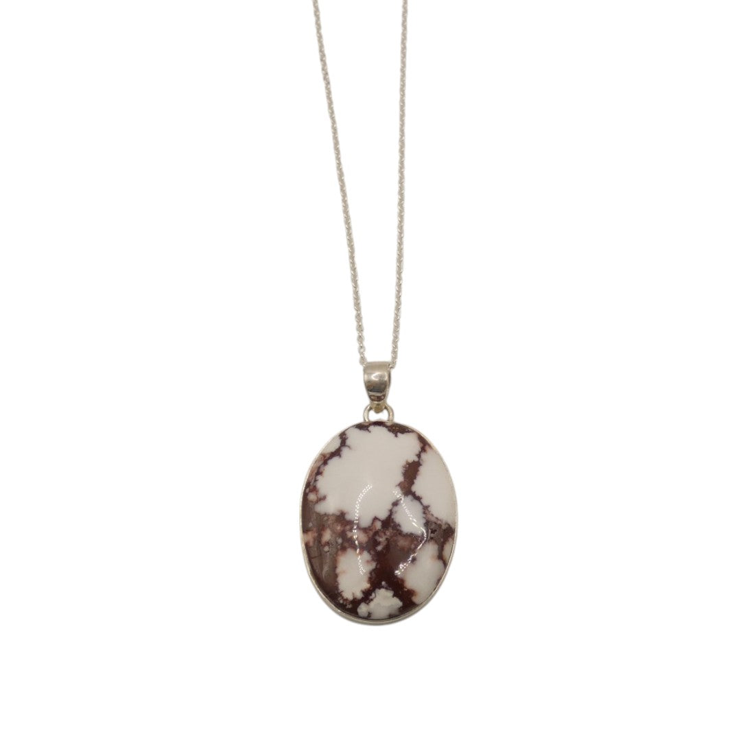 Sterling Silver Howlite Necklace