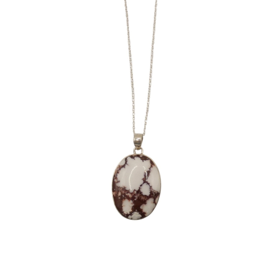 Sterling Silver Howlite Necklace