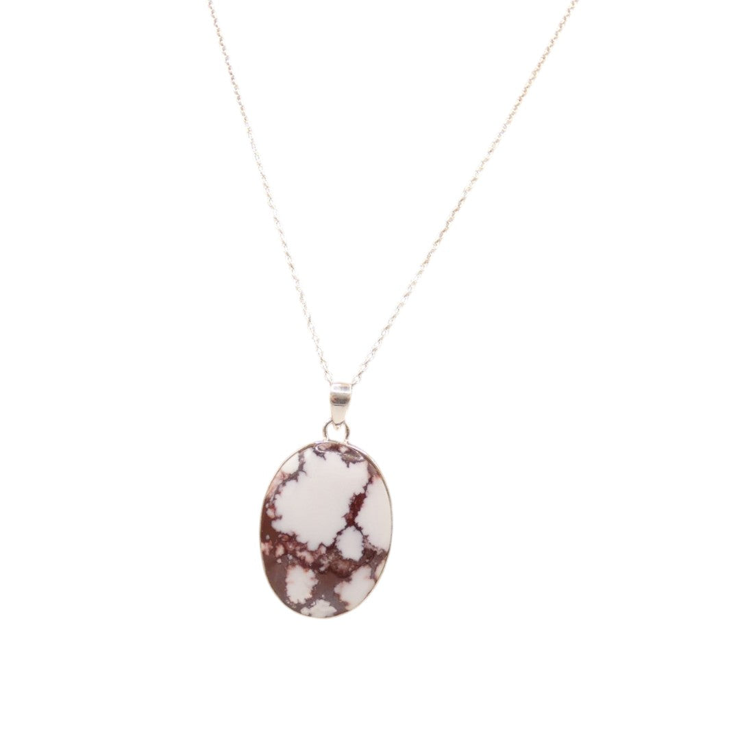 Sterling Silver Howlite Necklace