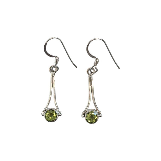 Peridot Sterling Silver Drop Earrings
