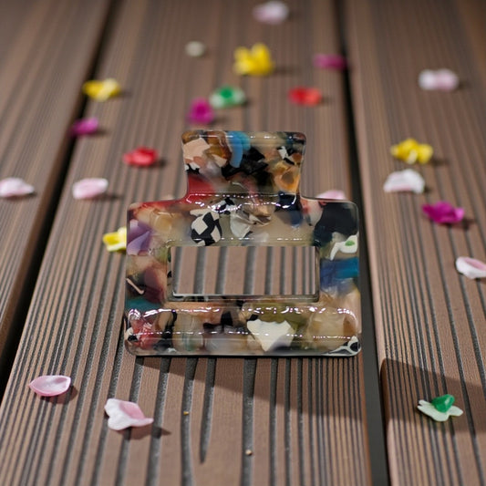 Multicolour small hair claw clip