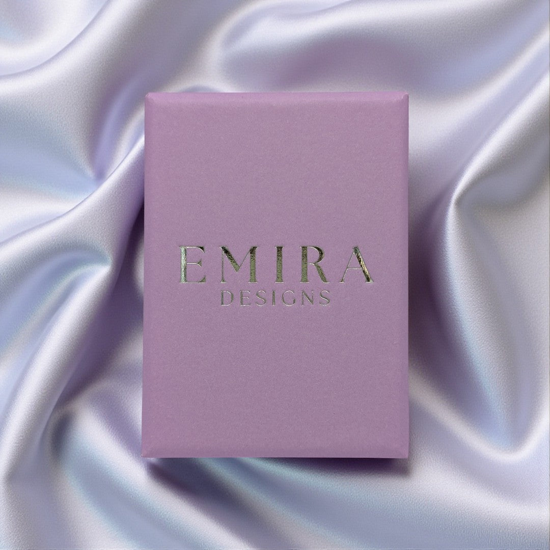 Emira Gold Plated Sterling Silver Amethyst Oval Drop Earrings