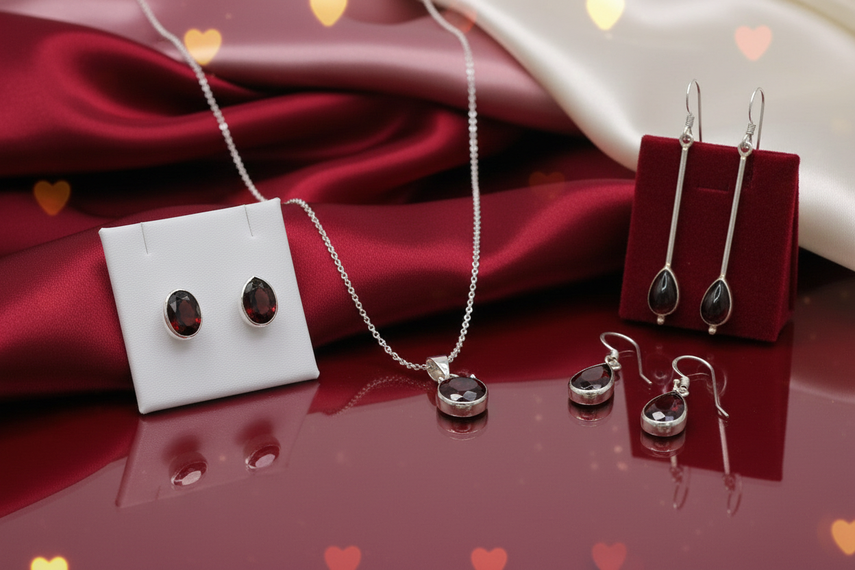 Valentine's Day Garnet Banner - No Text